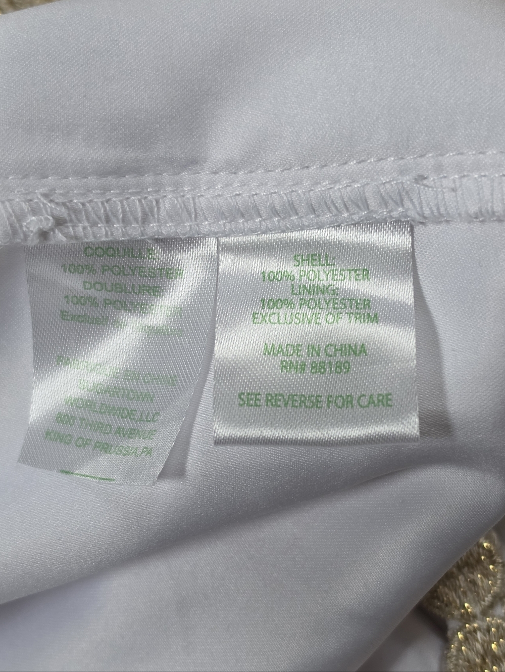 Lilly Pulitzer Pearl Romper Women's 4 Resort White w/ Gold Crochet Yoke Halter - Picture 13 of 14
